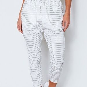 WHITEFOX x SARAHSDAY striped joggers